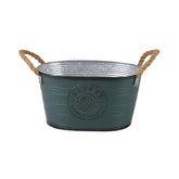 Hectarul - Suport decorativ pentru ghiveci, verde inchis, din metal, 29x18x15 cm Sunnydays